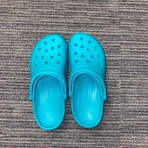 Turquoise Crocs
